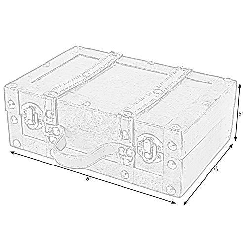 Vintiquewise(TM) Old-Fashioned Small Suitcase/Decorative Box with