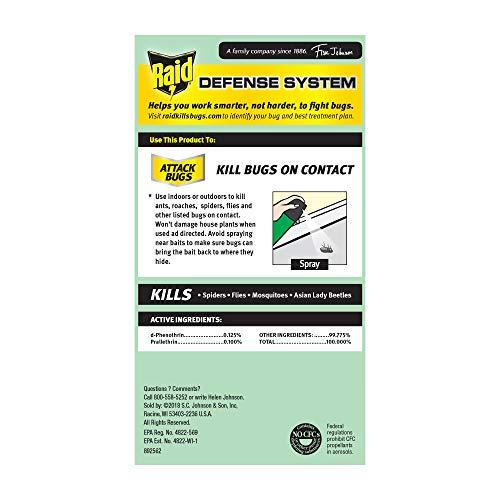 Raid House & Garden Insect Killer Spray, for Listed Ant, Roach, Spider, for  | eBay